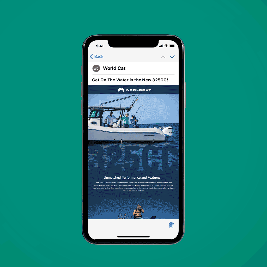 Email Design for 'On The Water' Campaign